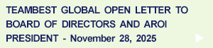 Open Letter to the Board of Directors and AROI President