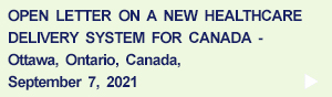 New Healthcare Delivery System for Canada - September 7, 2021