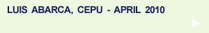 Letter from Luis Abarca, CEPU, 2010